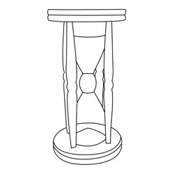 Old Clock Free Coloring Page for Kids