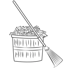 Gardening Tools Free Coloring Page for Kids
