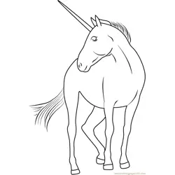 Unicorn by Astate Free Coloring Page for Kids