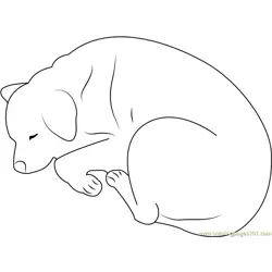 Jazz Sleeping Free Coloring Page for Kids