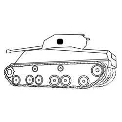 Military Tank Free Coloring Page for Kids