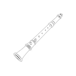 Max Wooden Flute Free Coloring Page for Kids