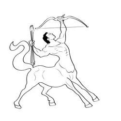 Boris Centaurs Free Coloring Page for Kids