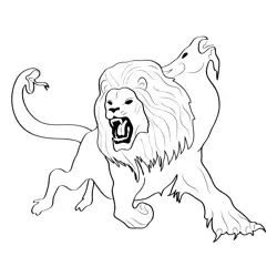 Chimera 1 Free Coloring Page for Kids