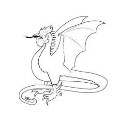 Cockatrice 6 Free Coloring Page for Kids