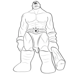 Cyclop 1 Free Coloring Page for Kids