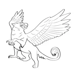 Griffin 3 Free Coloring Page for Kids