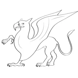 Griffin 4 Free Coloring Page for Kids
