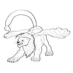 Manticora 5 Free Coloring Page for Kids