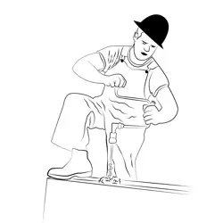 Carpenter 5 Free Coloring Page for Kids