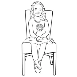 Girl Sitting On Chair