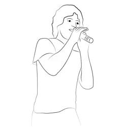 Singer 3 Free Coloring Page for Kids