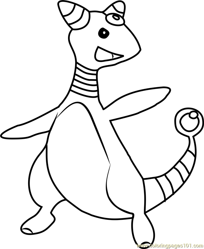 Ampharos Pokemon Coloring Page - Free Pokémon Coloring Pages