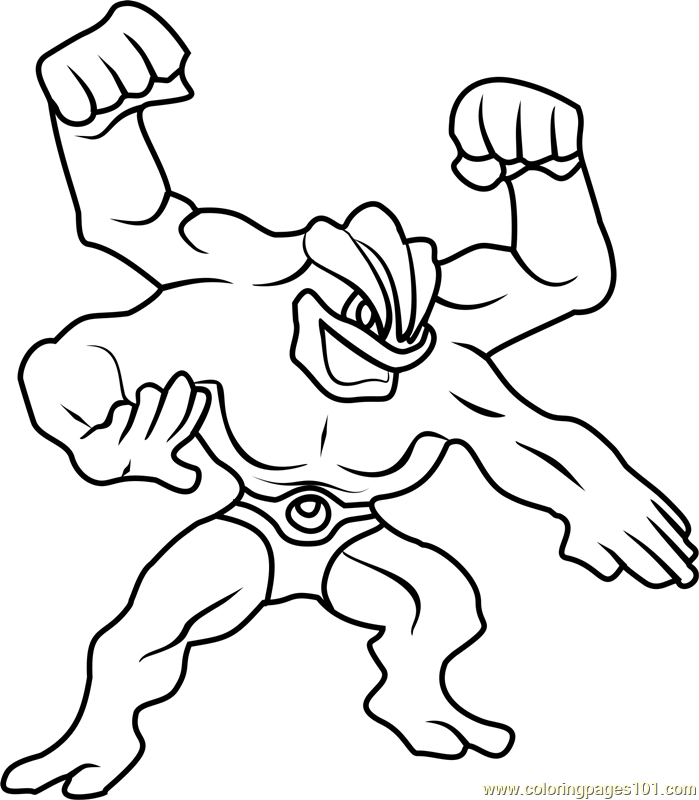 machamp pokemon coloring pages - photo #13