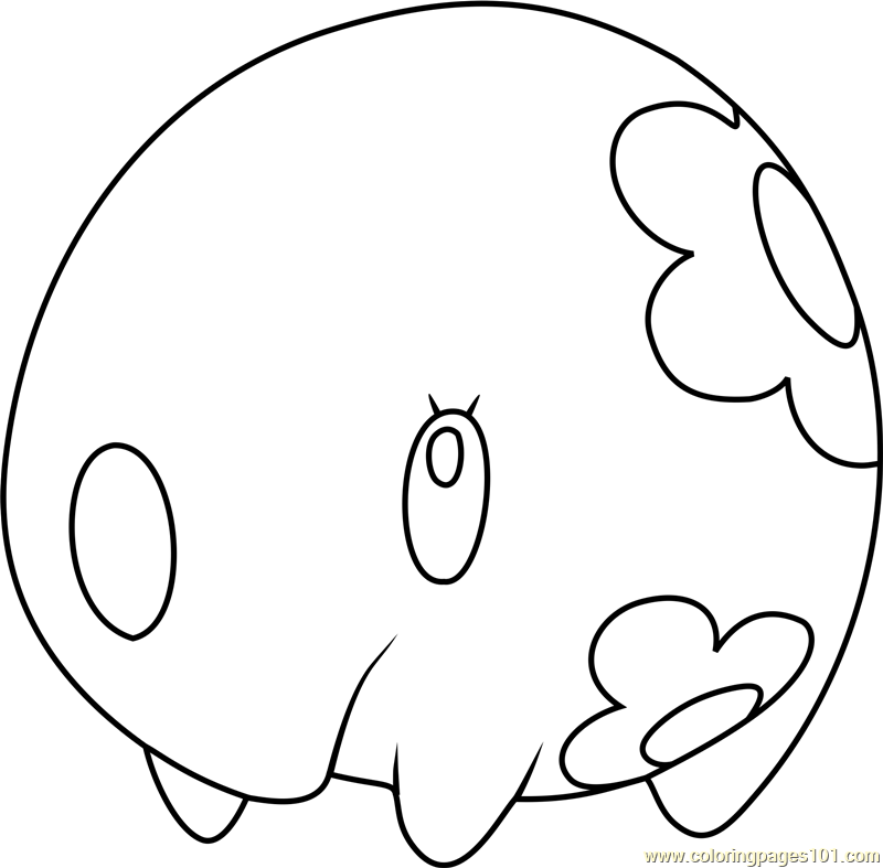 Munna Pokemon Coloring Page - Free Pokémon Coloring Pages