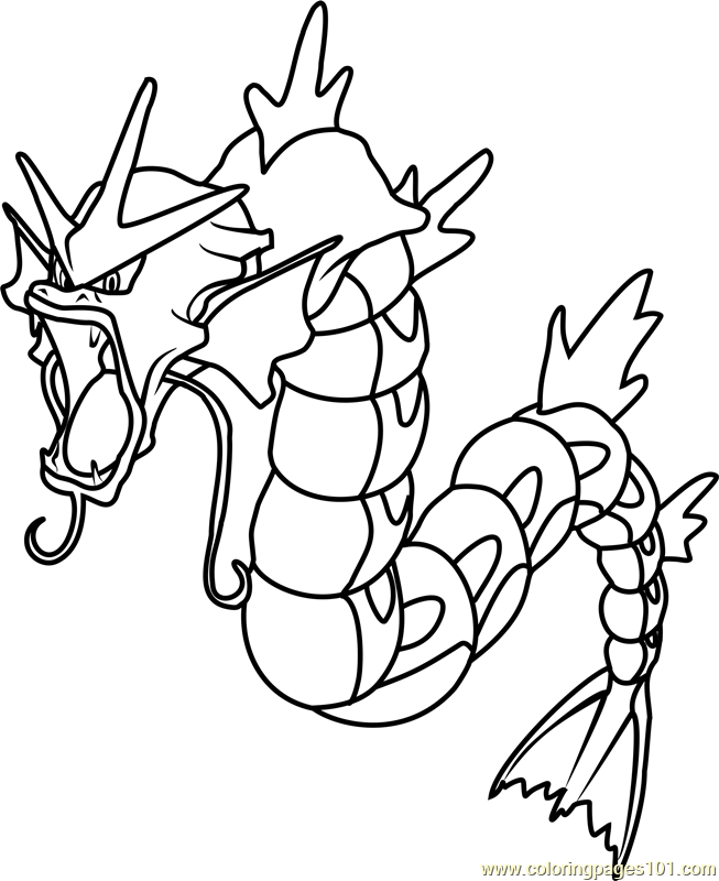Gyarados Pokemon Coloring Page Free Pokémon Coloring Gyarados Pokemon Coloring Page Free Pokémon Coloring