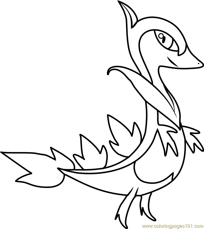 Servine Coloring Pages: Pokemon Servine Coloring Pages
