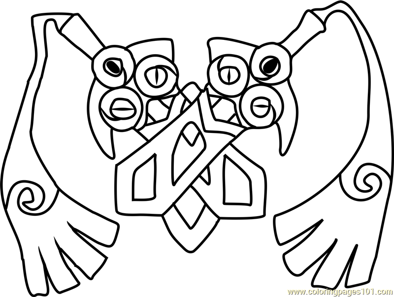 Doublade Pokemon Coloring Page - Free Pokémon Coloring Pages