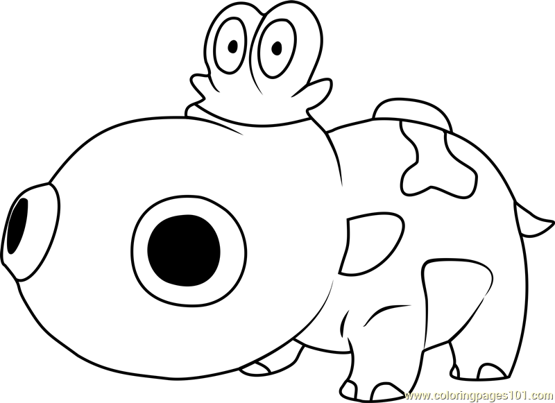 Hippopotas Pokemon Coloring Page - Free Pokémon Coloring Pages