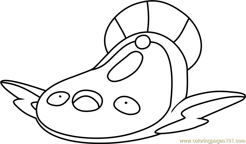 Stunfisk Pokemon Coloring Page - Free Pokémon Coloring Pages