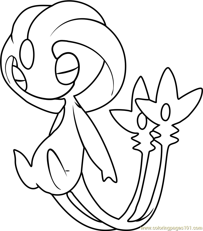 Uxie Pokemon Coloring Page - Free Pokémon Coloring Pages