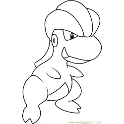 Bagon Pokemon Free Coloring Page for Kids