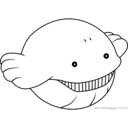 Wailmer Pokemon Free Coloring Page for Kids