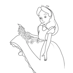 Princess Alice 1 Free Coloring Page for Kids
