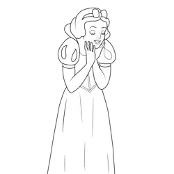 Princess Snow White 10 Free Coloring Page for Kids
