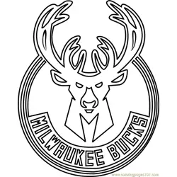 Milwaukee Bucks Free Coloring Page for Kids