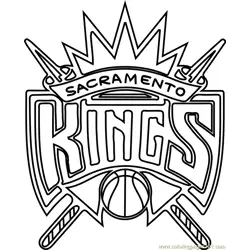 Sacramento Kings Free Coloring Page for Kids
