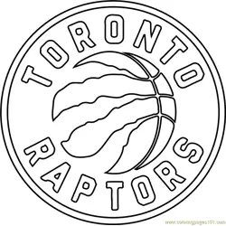 Toronto Raptors Free Coloring Page for Kids