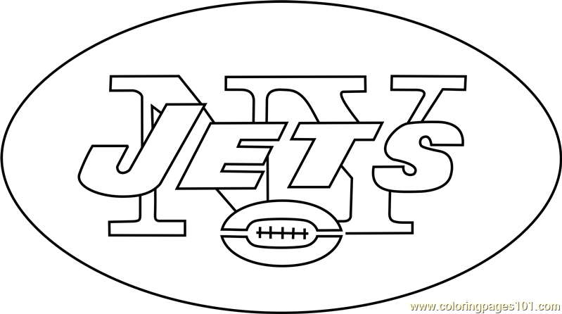 New York Jets Logo Coloring Page - Free NFL Coloring Pages