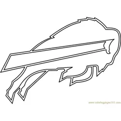 Buffalo Bills Logo Free Coloring Page for Kids