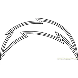San Diego Chargers Logo Free Coloring Page for Kids