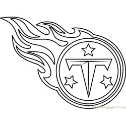 Tennessee Titans Logo Free Coloring Page for Kids