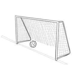 Soccer 3 Free Coloring Page for Kids