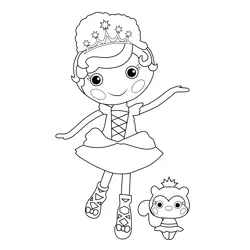 Allegra Leaps  N  Bounds Lalaloopsy Free Coloring Page for Kids