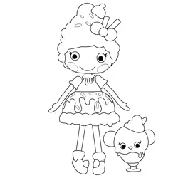 Anna Double Scoops Lalaloopsy Free Coloring Page for Kids