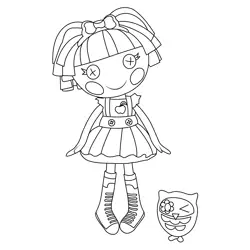 Bea Spells a Lot Lalaloopsy Free Coloring Page for Kids