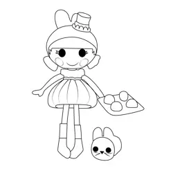 Bouncer Fluffy Tail Lalaloopsy Free Coloring Page for Kids