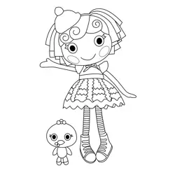 Cherry Crisp Crust Lalaloopsy Free Coloring Page for Kids