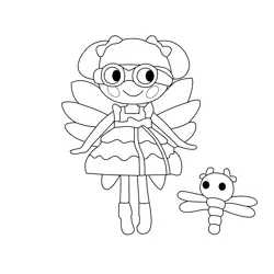 Darling Brightside Lalaloopsy Free Coloring Page for Kids