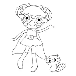 Dyna Might Lalaloopsy Free Coloring Page for Kids