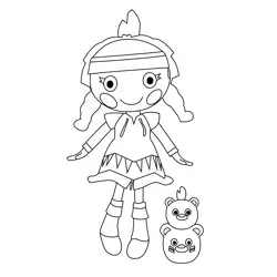 Feather Tell a Tale Lalaloopsy Free Coloring Page for Kids