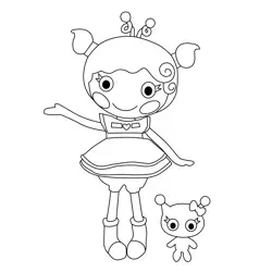 Haley Galaxy Lalaloopsy Free Coloring Page for Kids