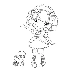 Little Bah Peep Lalaloopsy Free Coloring Page for Kids