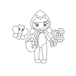 May Little Spring Lalaloopsy Free Coloring Page for Kids