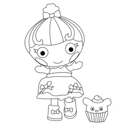 Mimi La Sweet Lalaloopsy Free Coloring Page for Kids