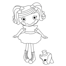 Peanut Big Top Lalaloopsy Free Coloring Page for Kids